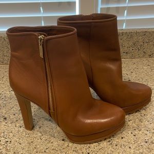 Gianni animo Brown Leather Booties Sz 8.5